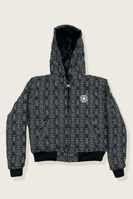 Men's Bogolan Winter Hoodie Jacket