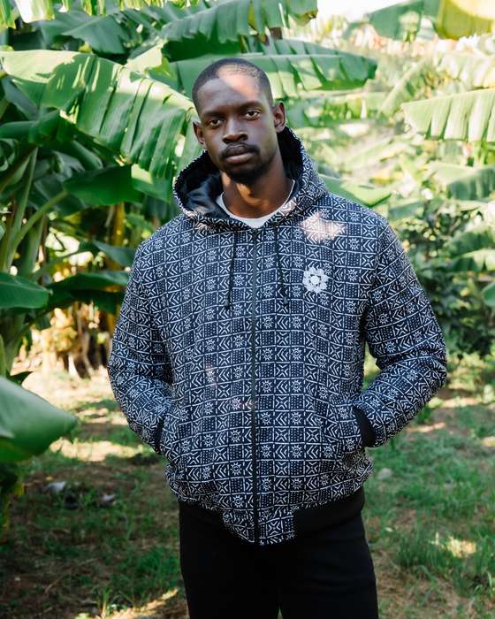 Men's Bogolan Winter Hoodie Jacket