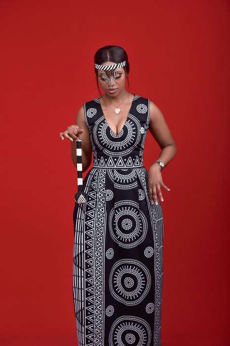 KwaNtu Sleeveless Maxi Dress - Black