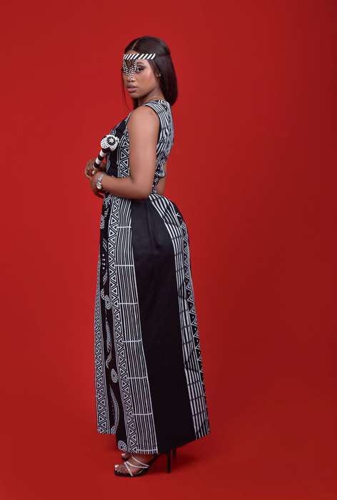 KwaNtu Sleeveless Maxi Dress - Black