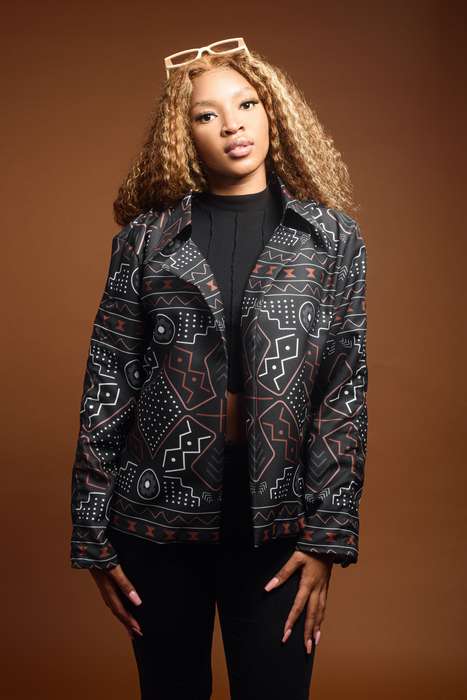 Women's Mudcloth Shaket Jacket