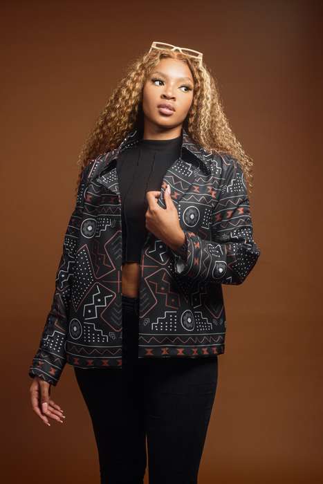 Women's Mudcloth Shaket Jacket