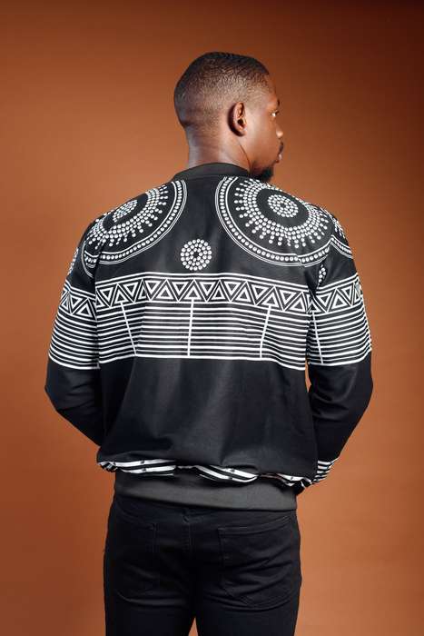 Men's KwaNtu Summer Bomber Jacket - Black 01