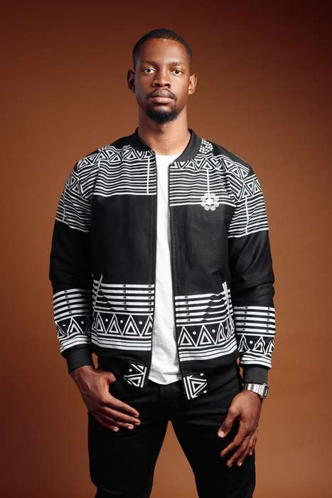 Men's KwaNtu Summer Bomber Jacket - Black 02