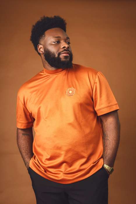Men's Oversized Lush Tee - Burnt Orange