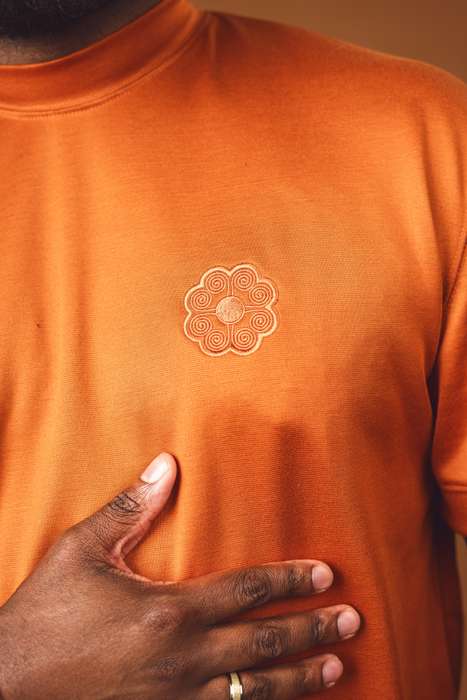 Men's Oversized Lush Tee - Burnt Orange