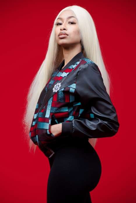 Women's Tetris PU Summer Bomber Jacket
