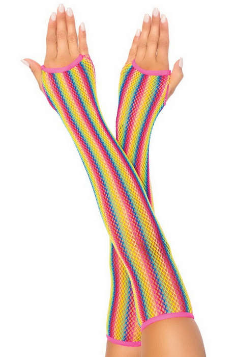 Rainbow Net Arm Warmers