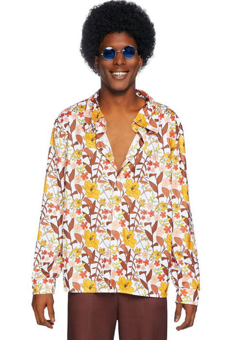 Men's 70'S Floral Shirt Costume