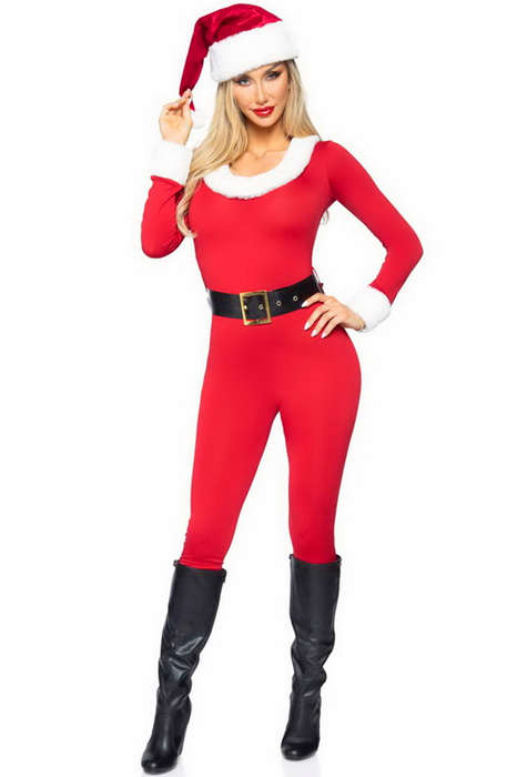 Santa's Babe Jumpsuit Costume