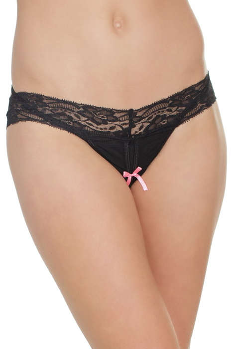 Freaky Deaky Crotchless Thong