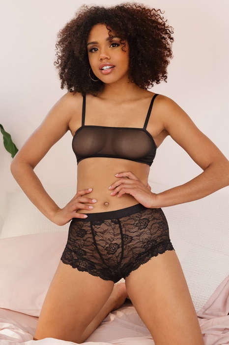 Back To The Basics Sheer Mesh Bralette