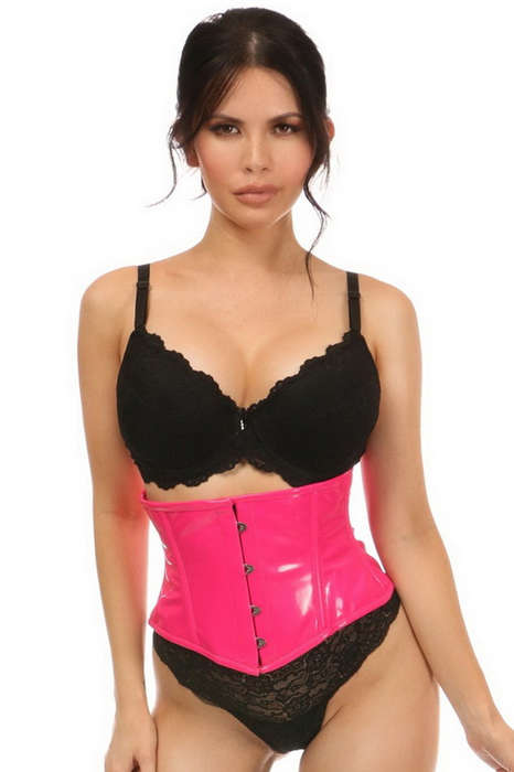 Lavish Hot Pink Patent Mini Cincher