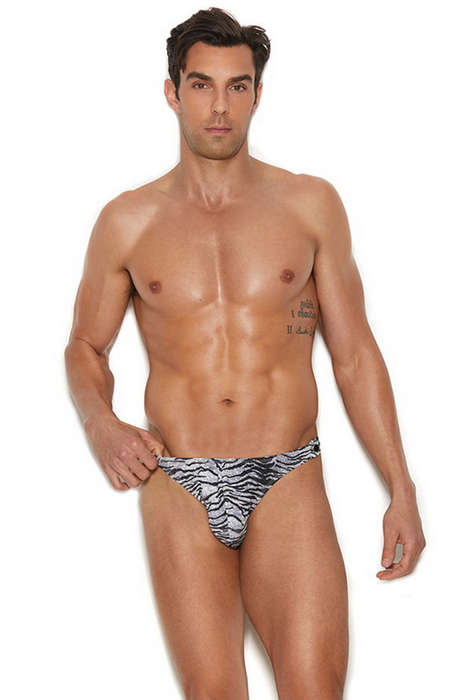 Zebra Men's Thong