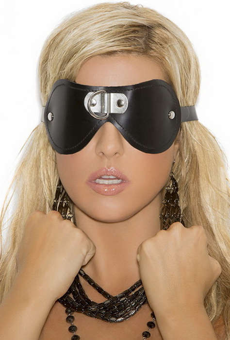 D-Ring Leather Blindfold