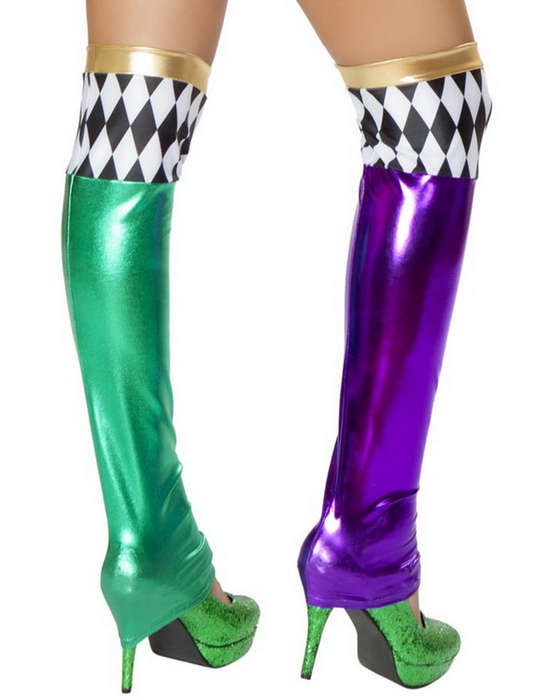 Green & Purple Jester Stockings