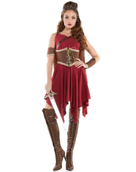 Hooded Huntress Viking Costume