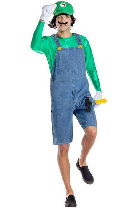 Men's Green Gamer Halloween Costume