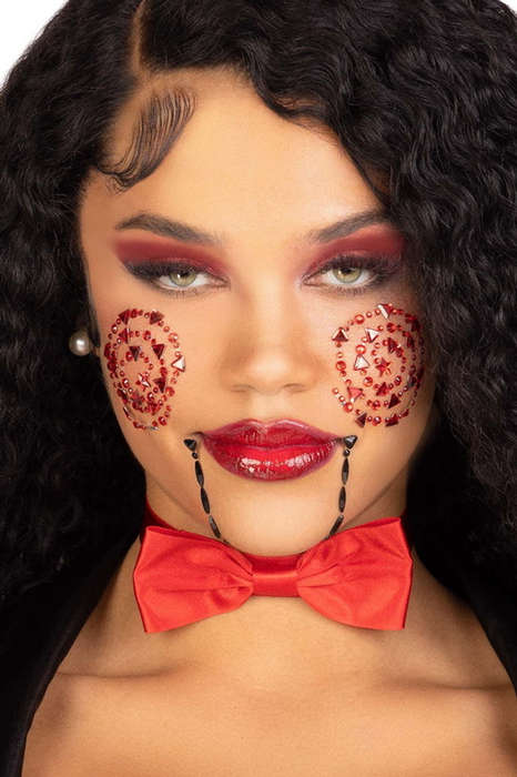 Puppet Face Jewels Sticker