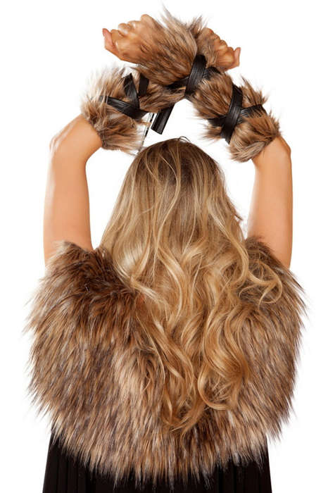 Viking Faux Fur Arm Cuffs