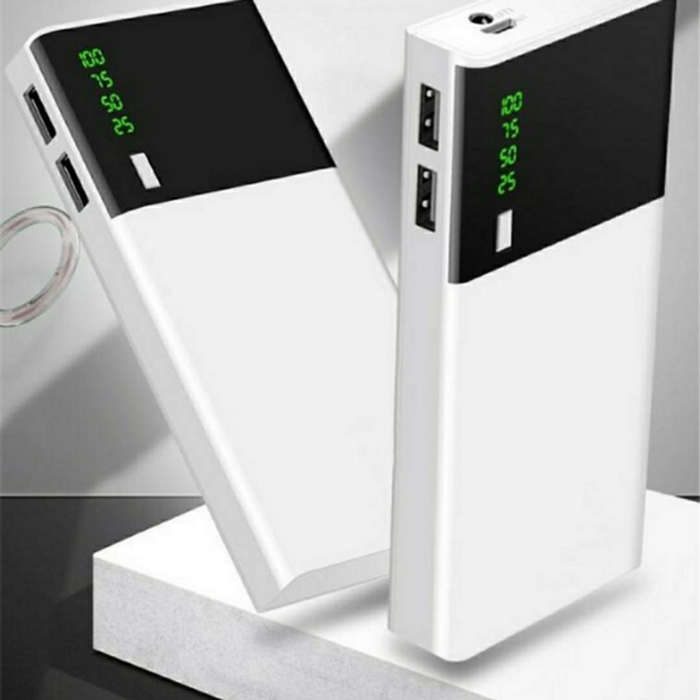 Power Bank with LED Flashlight 2 USB Charging ports 28600mah