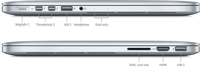 Apple Macbook Pro Retina A1502  8GB RAM 128GB SSD 13"