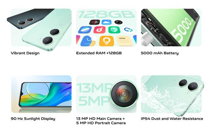 Vivo Y03 Key Features