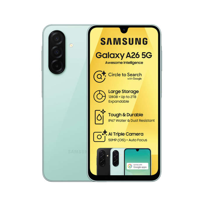 SAMSUNG Galaxy A26 5G 128GB (Dual SIM) + FREE Soundcore Select4Go Speaker & 10 000 mAh Power Bank