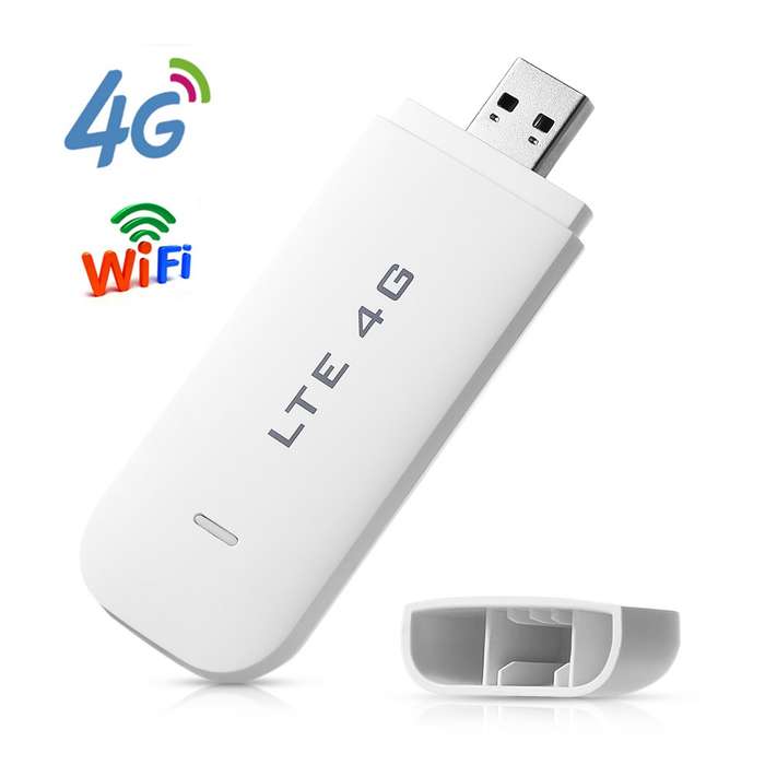4G LTE USB Modem Network Adapter with WiFi Hotspot Sim Card Slot