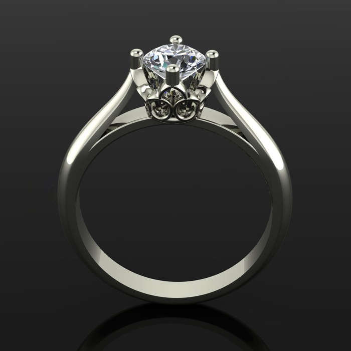 Cherry Ring White-Gold