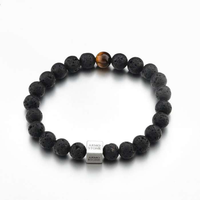 1 Tigers Eye and Lava Stones Armo-Stone