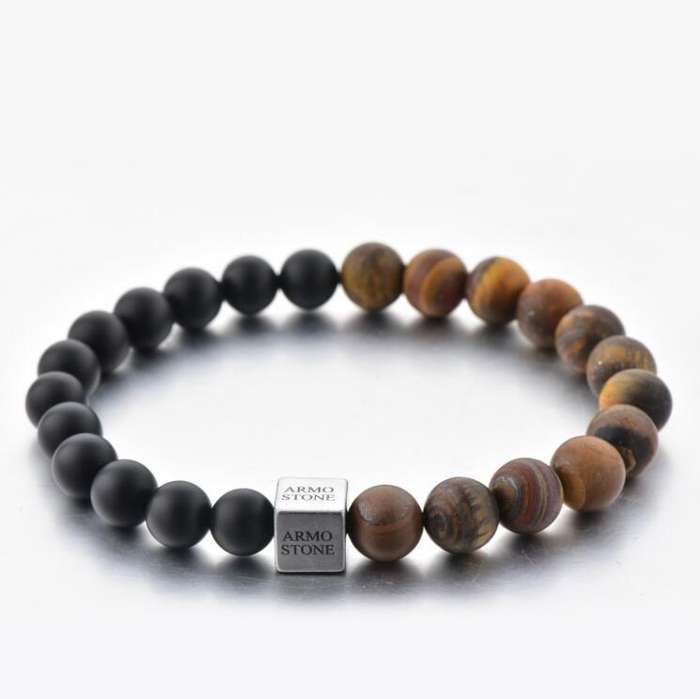 Matt Tigers Eye and Onyx stones Armo-Stone