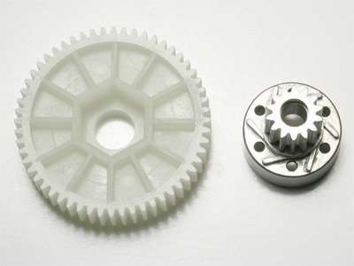 51186 Tamiya NDF-01 Clutch Bell/Driven Gear Set 14T/56T