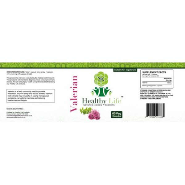 Healthy Life Valerian Capsules- 60's