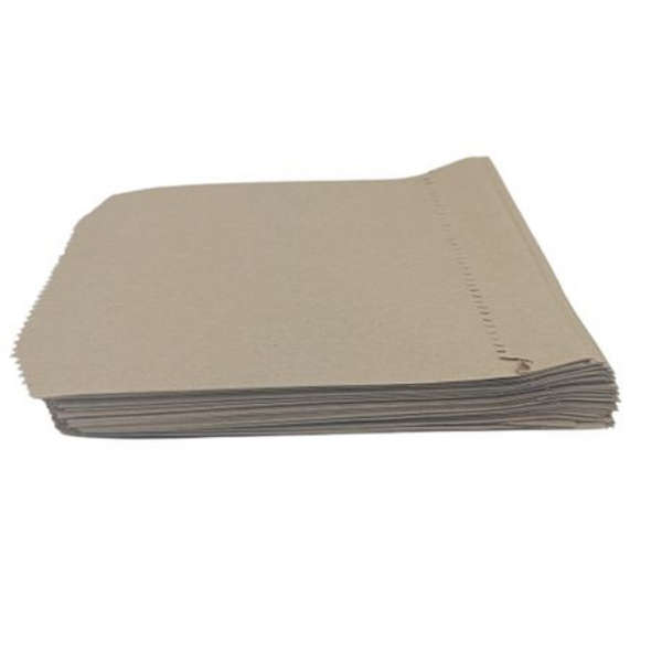 Grease Proof Kraft Flat Bag - 18.5cm x 16.6cm - Pack of 100