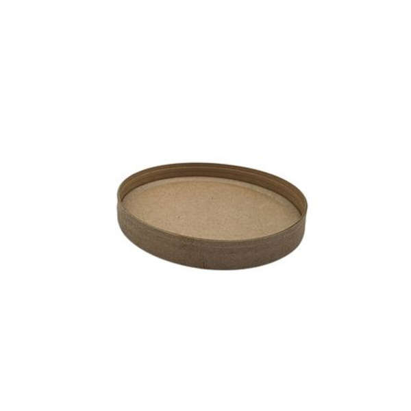 Rustic Kraft Ice Cream Tub Multi-fit Lid - Pack of 50