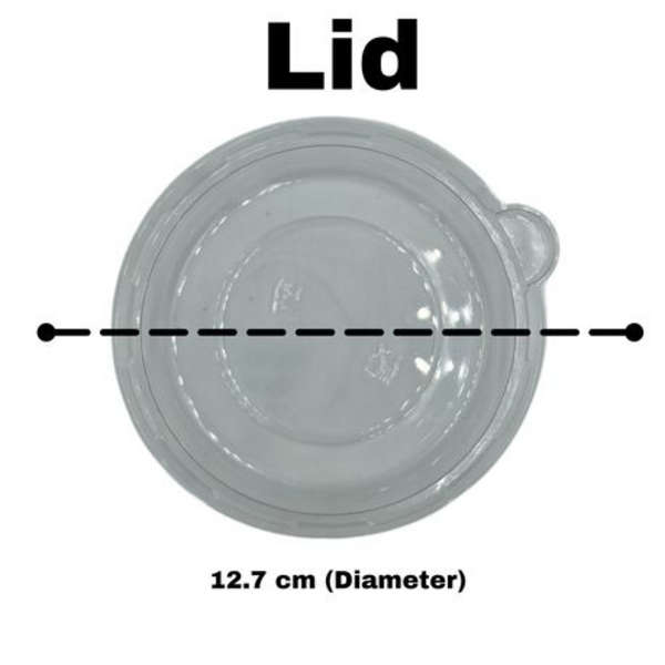 Healthy Life- Sugarcane Round Bio Bowl with Lid- 250ml - Pack of 50