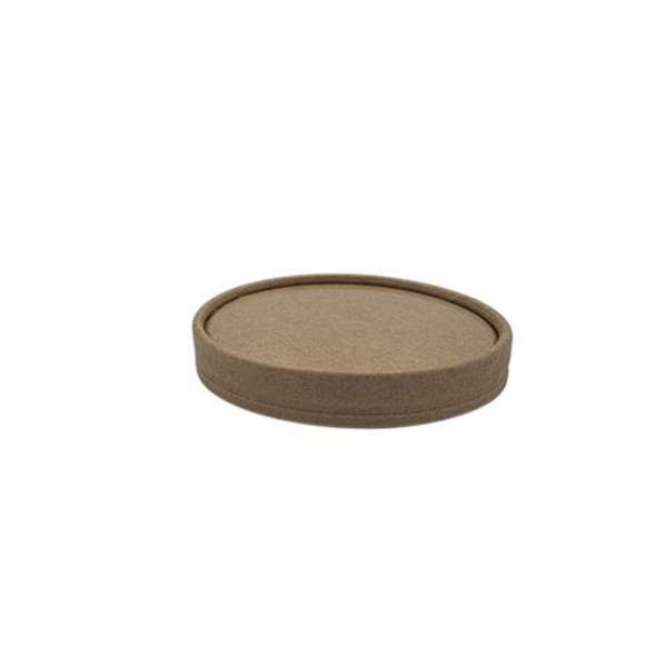 Rustic Kraft Ice Cream Tub Multi-fit Lid - Pack of 50