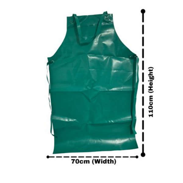 Heavy Duty PVC Grass Cutting Apron - Green