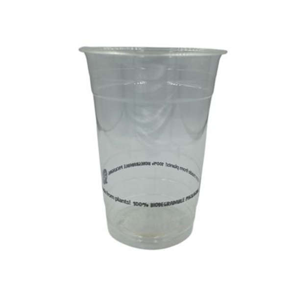 Clear Compostable PLA Cup 500ml - Pack of 50
