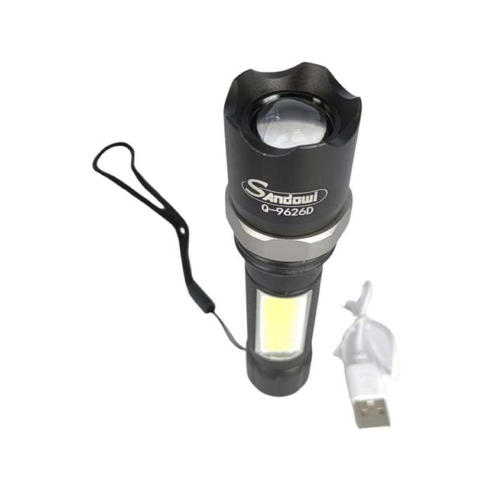 Andowl Rechargeable Super Bright Torch - Q9626D - Pack of 5