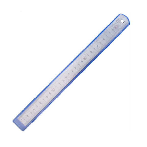 30cm Industrial Durable Precise Measuring Tool Stationary Ruler Dual Sided