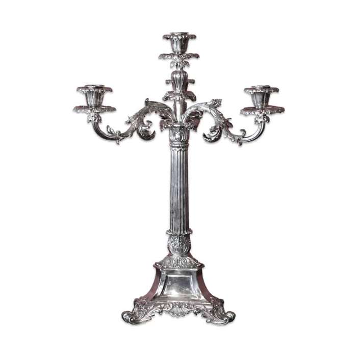 English Hallmarked Silver Candelabra John Mortimer Paul Storr