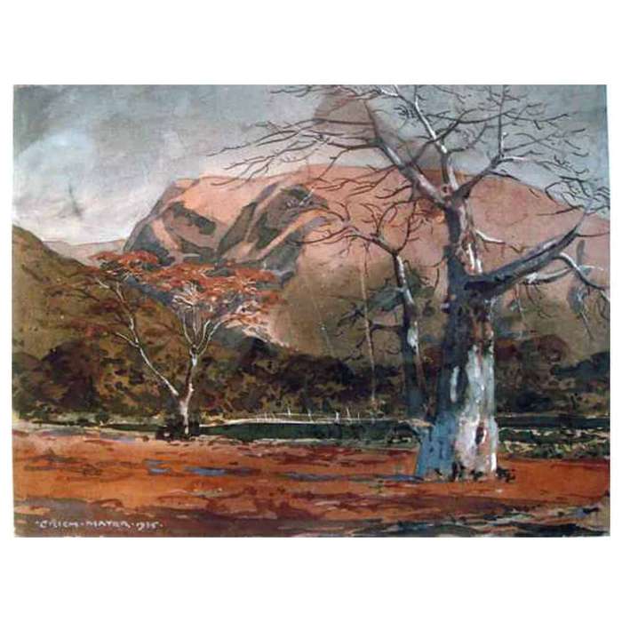 Erich Mayer  Water Colour  Landscape 1935