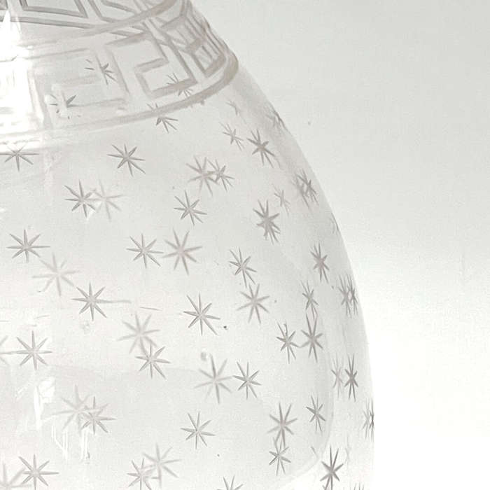 Edwardian Acid Etched Glass Decanter C1910