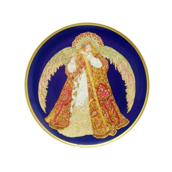 Hutschenreuther Angel with a Flute Christmas Plate
