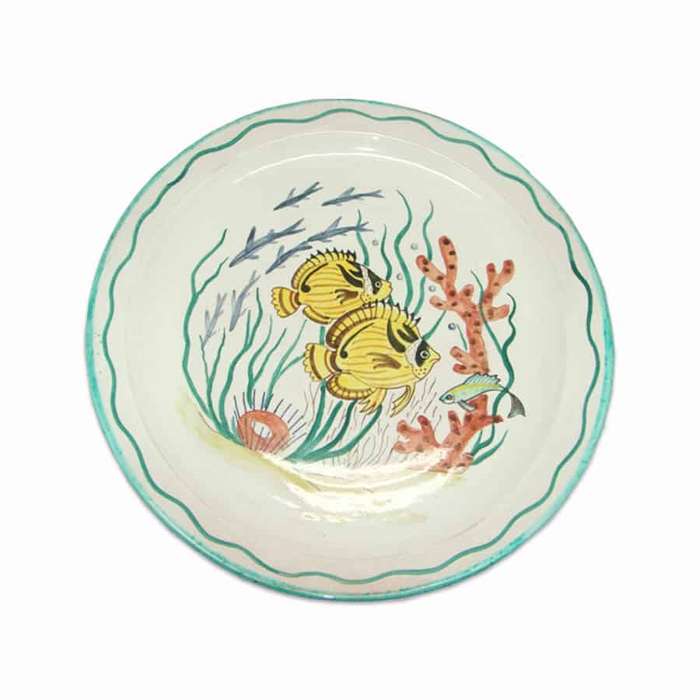 Rare Hand Painted Linnware Signed DB 1953 Wall Plate