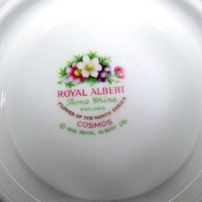 Royal Albert Flower Of The Month October Cosmos Tea Trio