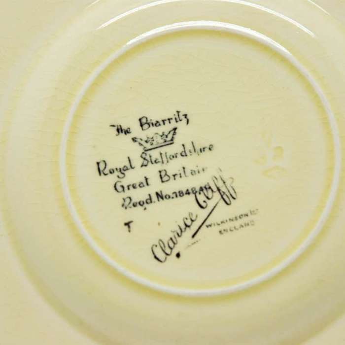 Clarice Cliff Biarritz Pattern Main Plate