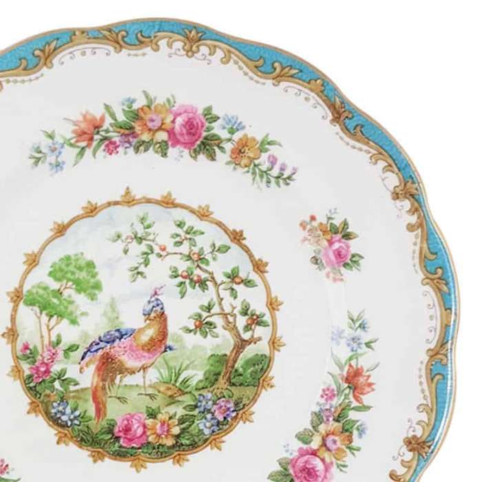Royal Albert Chelsea Bird Turquoise Main Plate